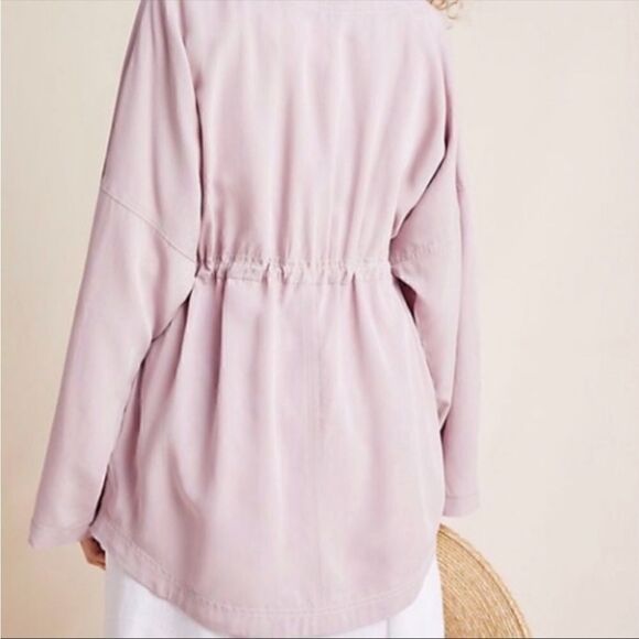 Anthropology Danuta Pink Utility Jacket Women Size M/L - Picture 2 of 11